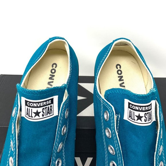 Converse Womens CTAS SLIP On Low Top Sneaker Blue Bright Spruce Size 6.5 170158F - Picture 5 of 11